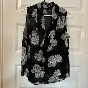 Ann Taylor sheer business over shirt